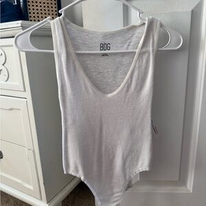 BDG Classic White Scoop Neck Bodysuit